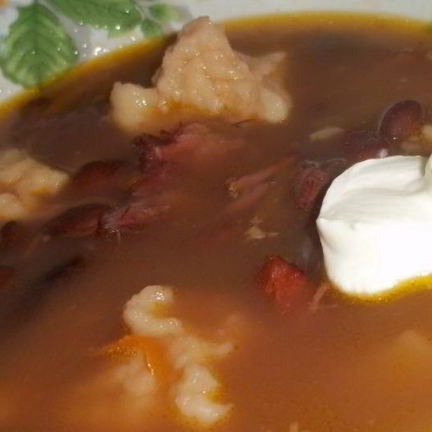 Рецепт Супа фасолевого с клецками