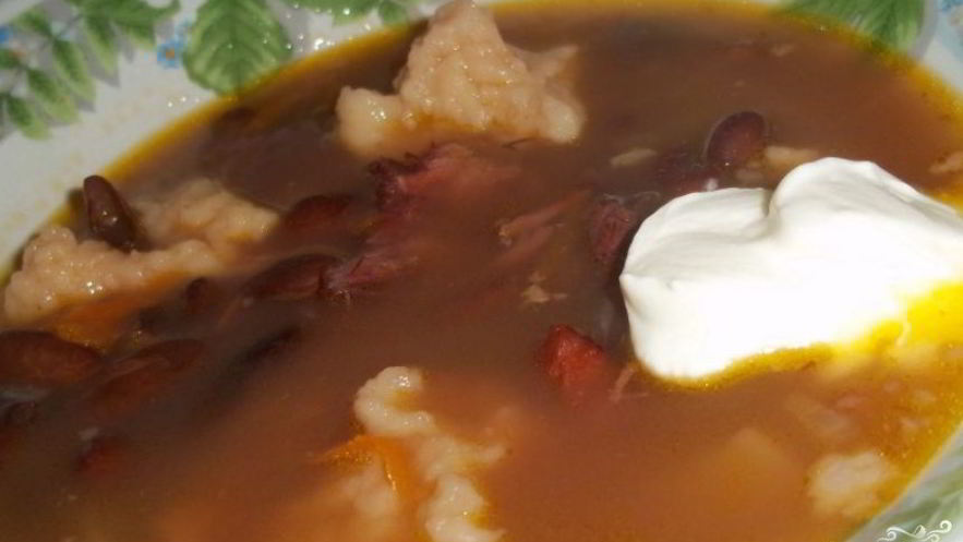 Рецепт супа фасолевого с клецками