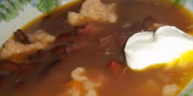 Рецепт супа фасолевого с клецками