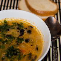 Рецепт Супа из чечевицы с оливками