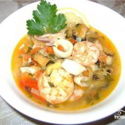 Рецепт Супа из морского коктейля