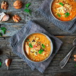 Рецепт Грузинского супа Харчо со свининой