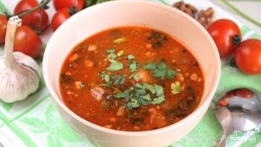 Рецепт харчо с помидорами