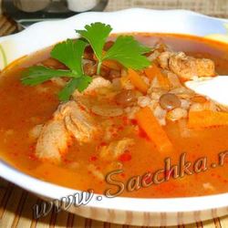 Рецепт Харчо с рыбой