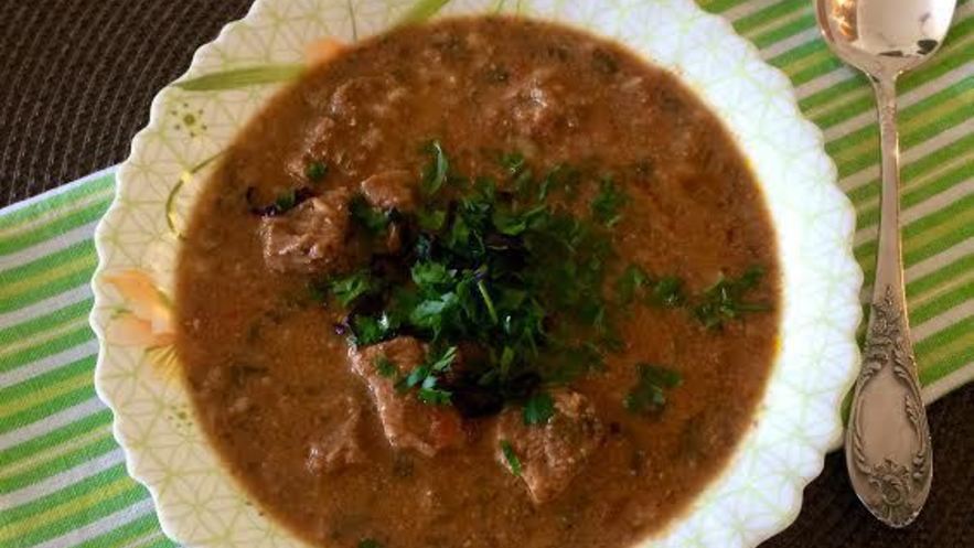 Рецепт супа харчо с орехами