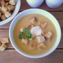 Рецепт Горохового супа-пюре с гренками