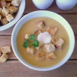 Рецепт Горохового супа-пюре с гренками