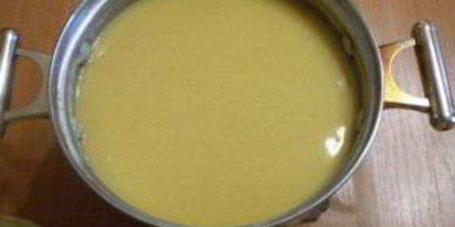 Рецепт горохового супа-пюре с гренками