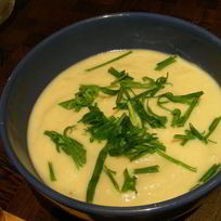 Рецепт Горячего супа-пюре с огурцами