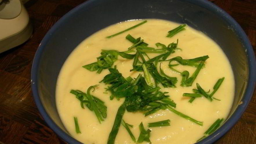 Рецепт горячего супа-пюре с огурцами