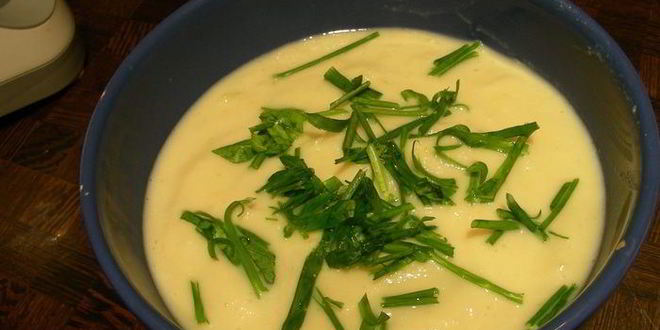 Рецепт горячего супа-пюре с огурцами