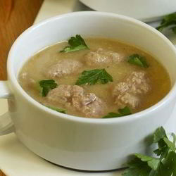 Рецепт Картофельного супа-пюре с мясными клецками