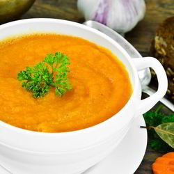Рецепт Морковного супа-пюре с карри и имбирем