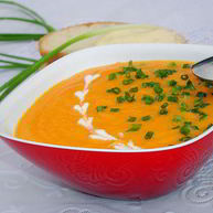 Рецепт Морковного супа-пюре с зеленым луком
