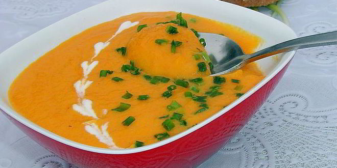 Рецепт морковного супа-пюре с зеленым луком