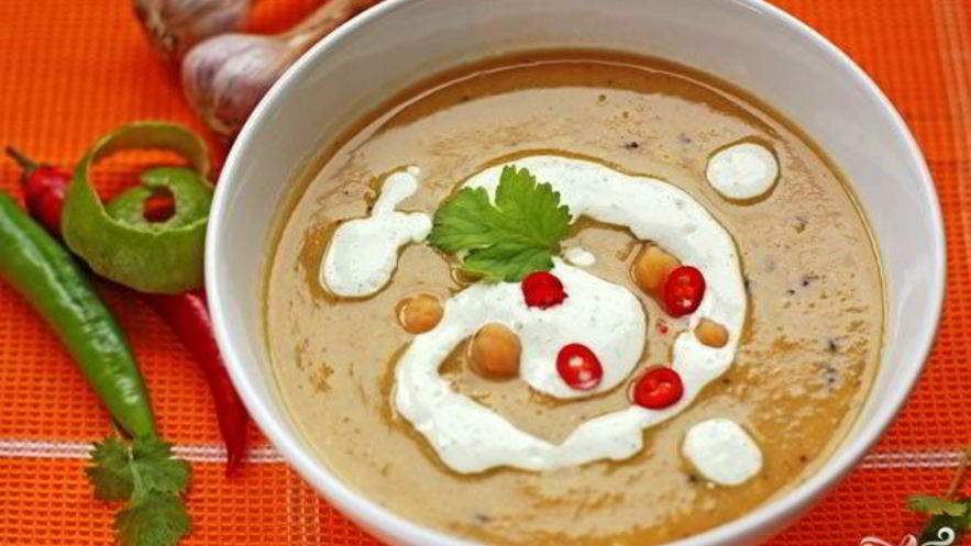 Рецепт пряного супа-пюре из нута