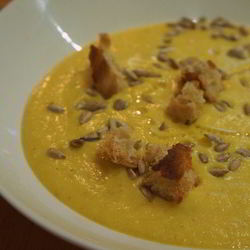 Рецепт Пряного супа-пюре из тыквы Золотая осень