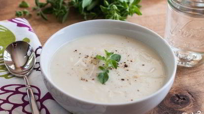 Рецепт Супа-пюре из цветной капусты с сыром
