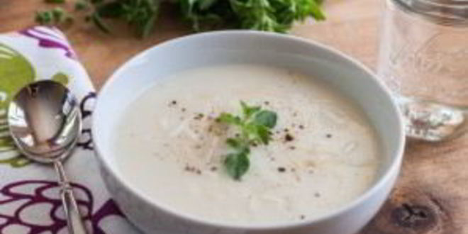 Рецепт супа-пюре из цветной капусты с сыром