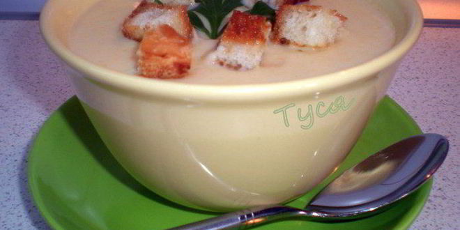 Рецепт супа-пюре из цветной капусты со сливками и сыром