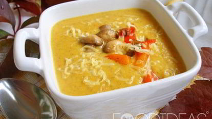 Рецепт Супа-пюре из тыквы со сливками