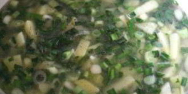 Рецепт супа-пюре из зеленого лука