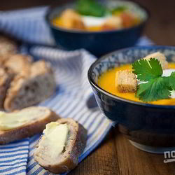 Рецепт Супа-пюре с морковью и рисом