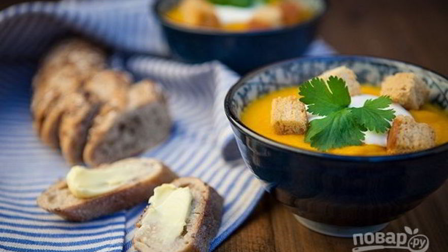 Рецепт супа-пюре с морковью и рисом