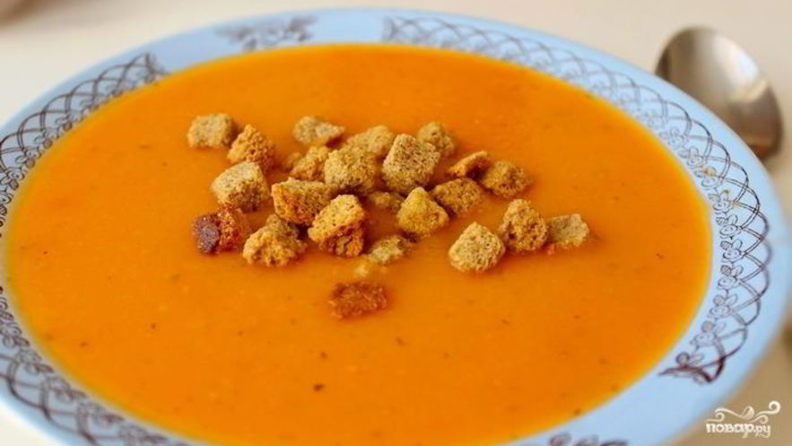 Рецепт томатна-тыквенного суп-пюре