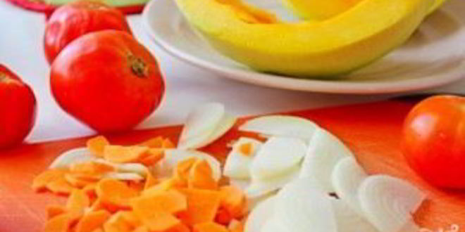 Рецепт томатна-тыквенного суп-пюре