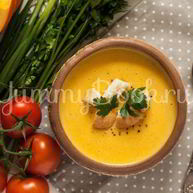 Рецепт Тыквенного супа-пюре с сыром