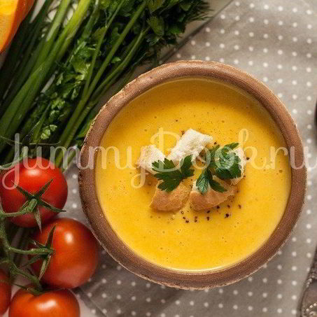 Рецепт Тыквенного супа-пюре с сыром