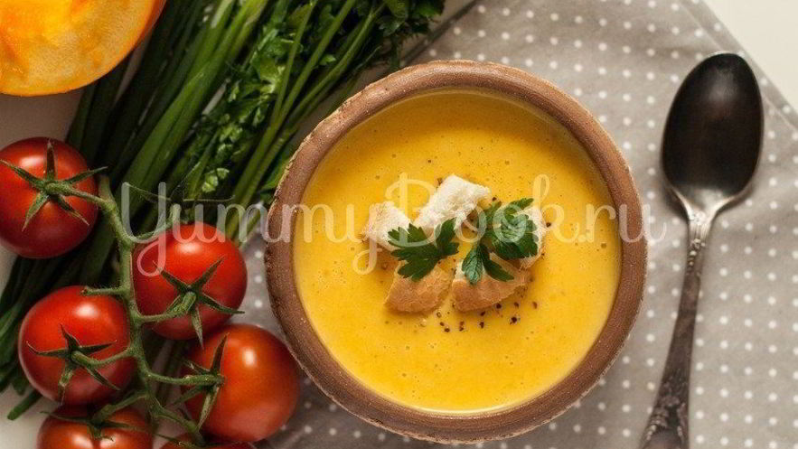 Рецепт тыквенного супа-пюре с сыром