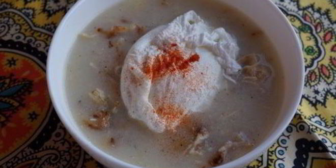 Рецепт супа рисового с яйцом пашот