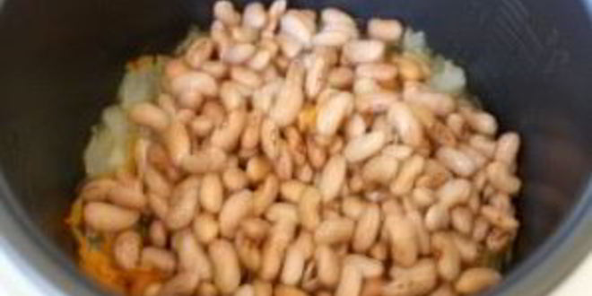 Рецепт супа с фасолью в мультиварке