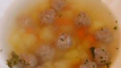 Рецепт Супа с фрикадельками из говядины
