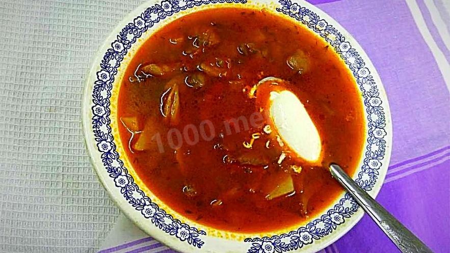 Рецепт супа с грибами и фасолью