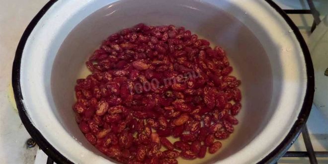 Рецепт супа с грибами и фасолью