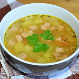 Рецепт Супа с колбасой и вермишелью