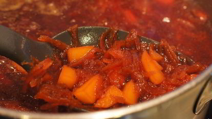 Рецепт Свекольника горячего с мясом