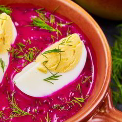 Рецепт Свекольника из свежей свеклы со шпинатом