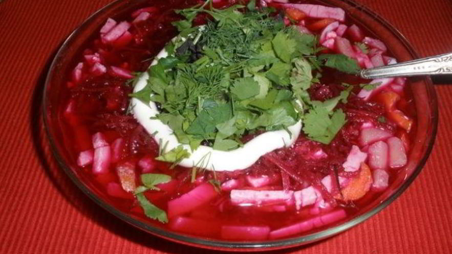 Рецепт свекольника классического с мясом