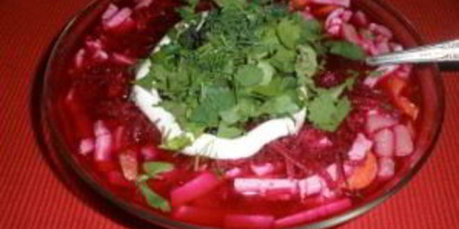 Рецепт свекольника классического с мясом