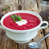 Рецепт Свекольника-пюре из запеченных овощей на кефире