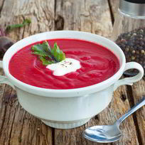 Рецепт Свекольника-пюре из запеченных овощей на кефире