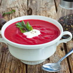 Рецепт Свекольника-пюре из запеченных овощей на кефире