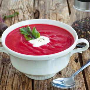 Рецепт Свекольника-пюре из запеченных овощей на кефире