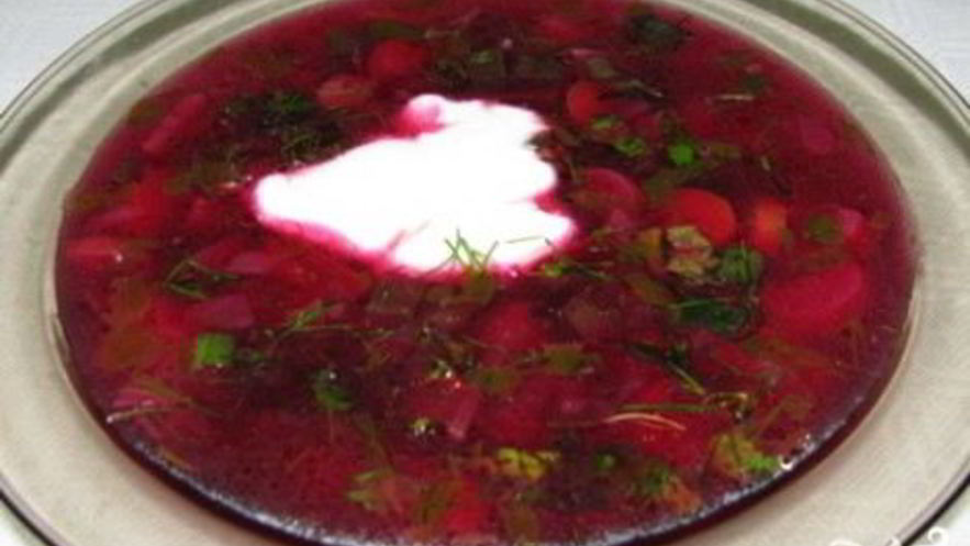 Рецепт свекольника с листьями свеклы