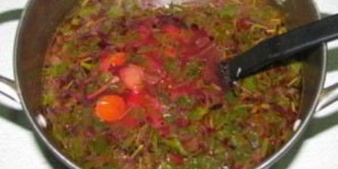 Рецепт свекольника с листьями свеклы