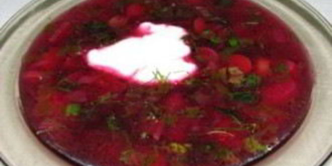 Рецепт свекольника с листьями свеклы